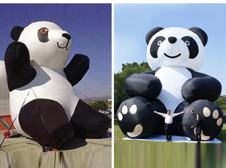 雨湖充气熊猫展示